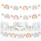 Big Dot of Happiness Hello Rainbow - Boho Baby Shower and Birthday Party Decor - Clothespin Garland Banner - 44 Pieces